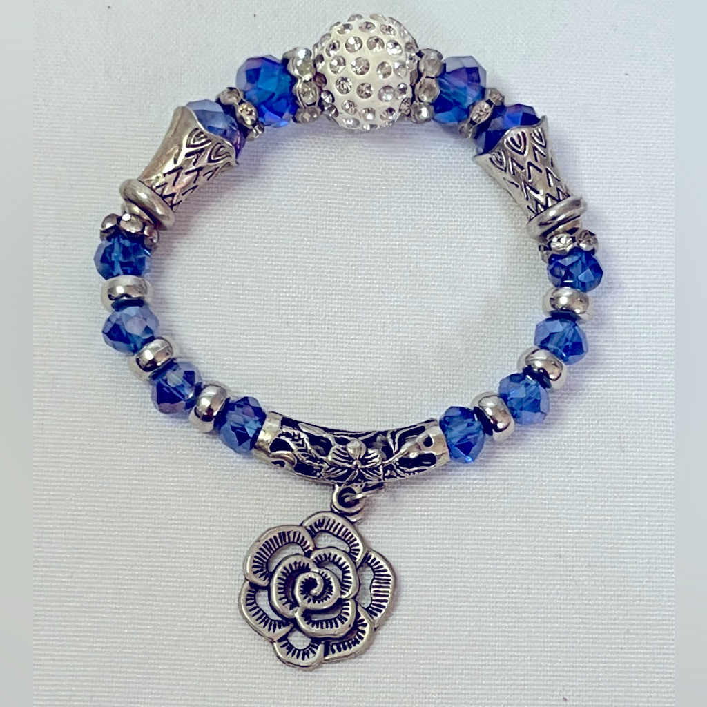 Silver Beaded Bracelet